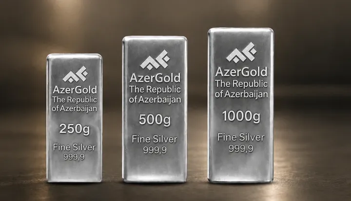 "AzerGold" gümüş külçələrin qiymətlərini açıqladı: 1 kiloqramlıq külçə 5 min manata satılır