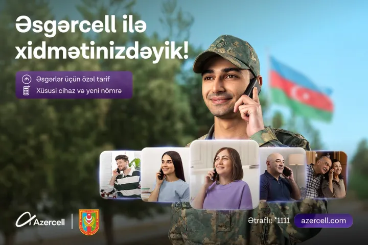 Hərbi xidmətə çağırılan şəxslər üçün “Əsgərcell” xüsusi təklifi - QİYMƏTİ 88 MANATDIR